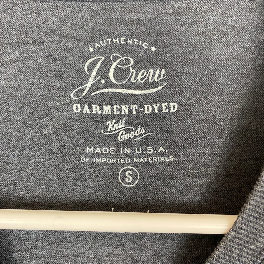 J. Crew Knit Goods Blue Crew Neck Tee Shirt Small - Picture 3 of 3